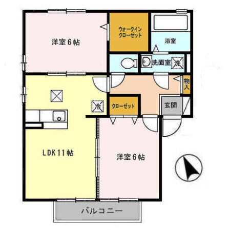 ヴェルドミール Ⅰの物件間取画像